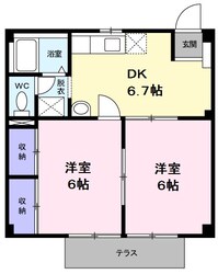 パールハイツ野崎の物件間取画像